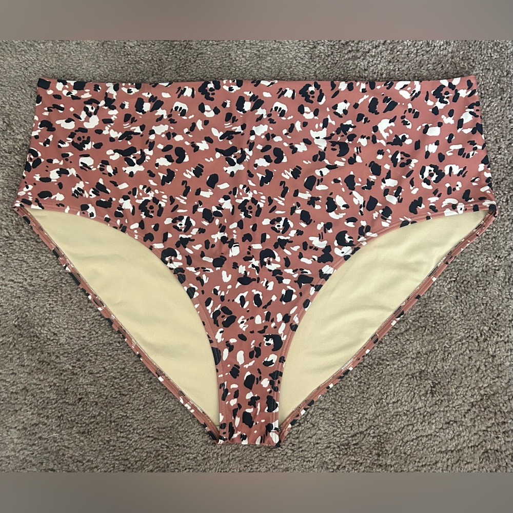 Old Navy Animal Print Bikini Bottom - Brown and Black